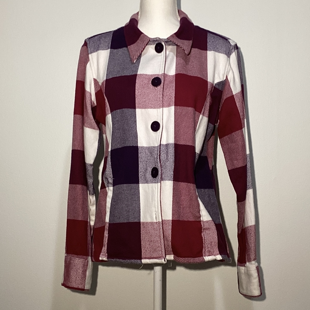 Cabela's Red and Purple Plaid Women's Blazer